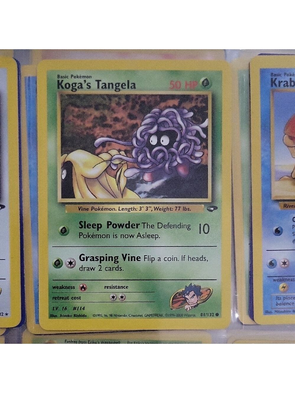 Pokemon Card Koga's Tangela